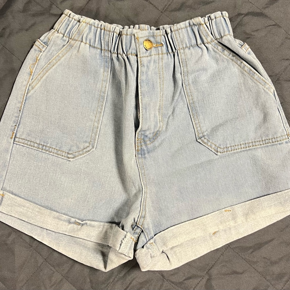 Light Blue Denim Women's Shorts